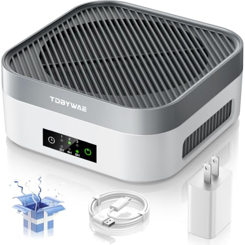 Air Purifier for Home – True HEPA Filter for Pets,Smoke & Allergies Grey White 1 Pack