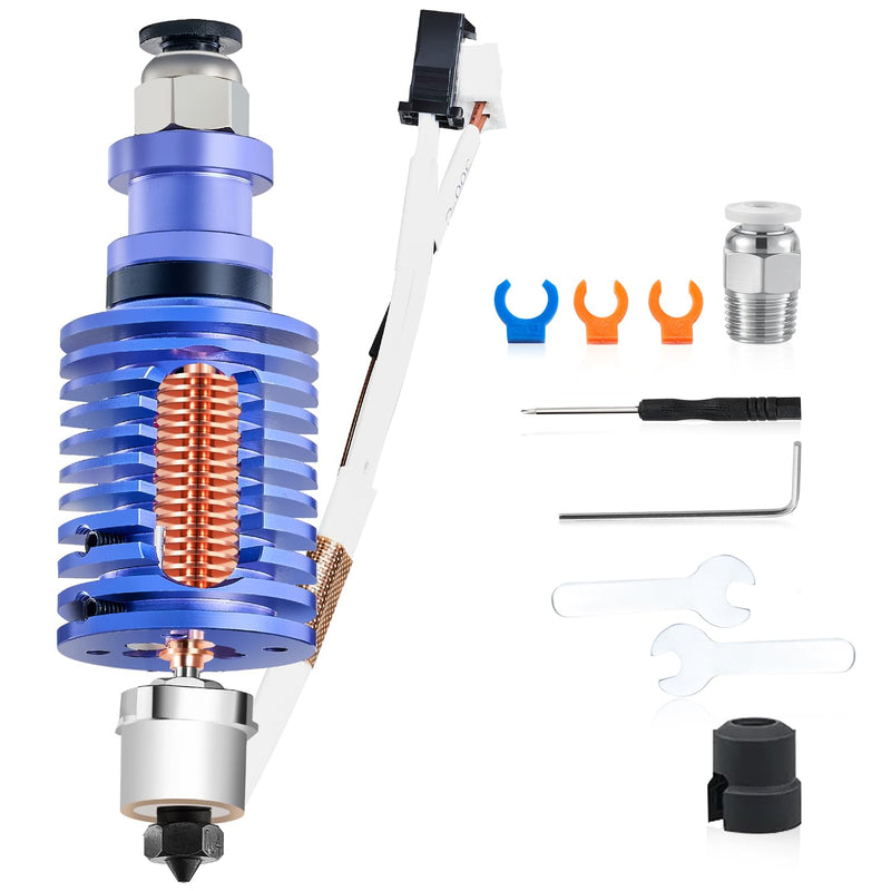 i3 Mega All-Metal Hotend Ceramic: 12V 50W Ceramic Heating Core Compatible for Anycubic i3 Mega/S/X/Pro V5 J-Head Hot end Upgrade set D