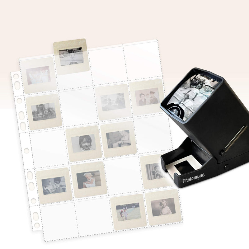 Ultimate Slide Preservation Bundle with The Slide & Negative Viewer and The Protective Photo Slide Pages