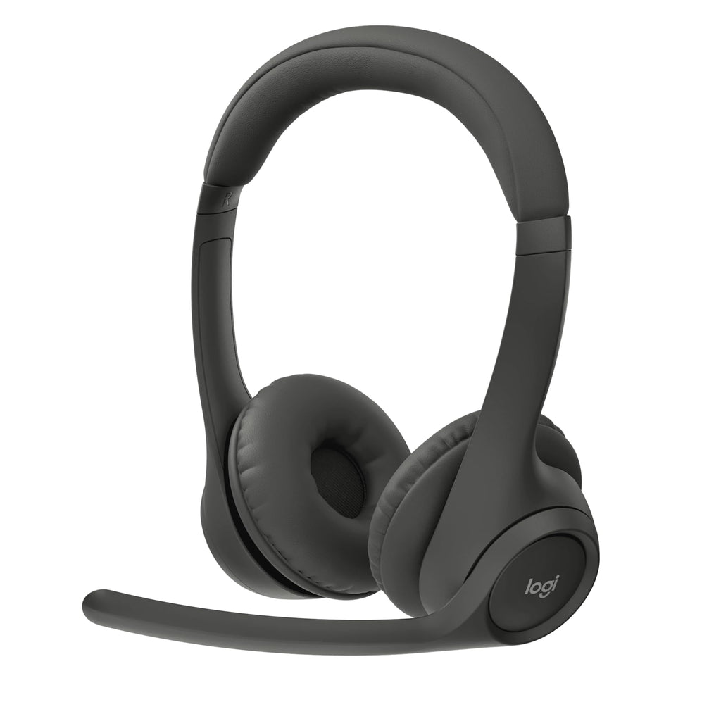 Logitech Zone 301 Wireless Bluetooth Headset with Noise-Canceling Microphone, Compatible with Windows, Mac, Chrome, Linux, iOS, iPadOS, Android – Graphite 1 Pack