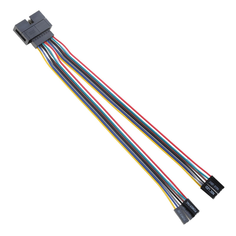 Supermicro Panel Switches Cable Switches Adapter Jumper Line Server Chassis Adapter Cable Front Panel Connector Adapter for Different Models of Computer Case