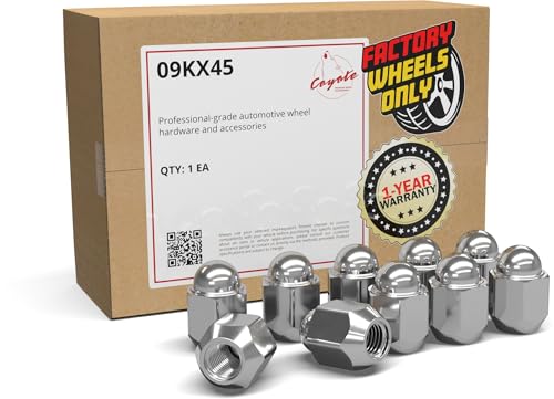 Wheel Accessories Parts 20 pcs M12x1.5 12x1.5 Thread OEM Style Lug Nuts 1.2" Long Chrome 13/16" 21mm Hex Hex Fits 2006-20 Toyota Yaris ｜ 1975+ Corolla ｜ 2001-22 Prius 90942-01021 ｜ 611-133