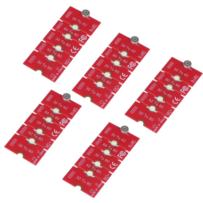 JMT NGFF NVME M2 M2PLUS 2230 to 2280 Adapter Card 2230, 2242, 2260, 2280 Extended Transfer Long Size Change for M.2 U.2 M3 M.3 SSD (5Pcs) 5Pcs