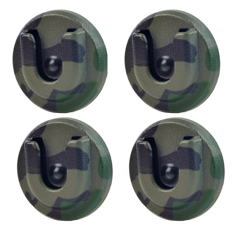 HYS Universal Mobile Radio Microphone Mic Hanger Holder Mount with Adhesive, Mic Hang Up Clip for CB/Ham Radio/Marine Microphones with Round Knob (Green) Green
