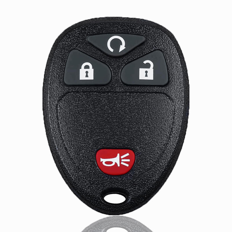 Keyless Entry Remote Car Key Fob Compatible with Chevy Silverado Avalanche Captiva Tahoe Traverse, GMC Sierra Acadia Yukon, 2007-2015 Remote Start Replacement OUC60221, OUC60270 (4-BTN)