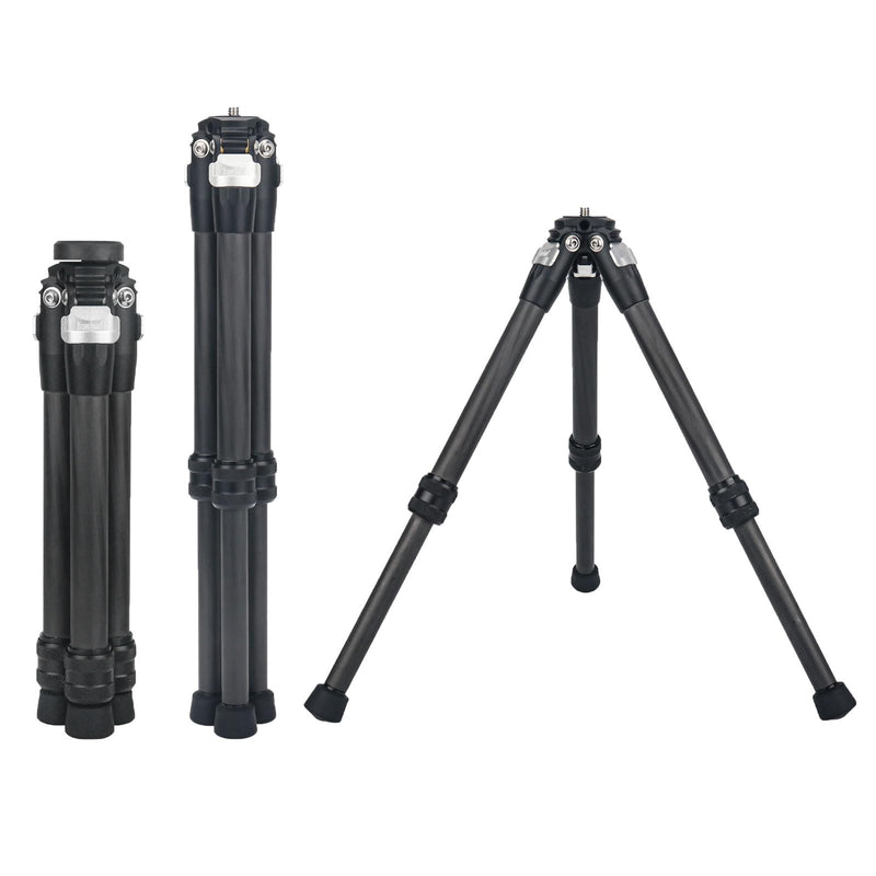 True Carbon Fiber Mini Tripod Desktop Tabletop Stand Tripod for insta360 Insta 360 ONE X X2 X3 RS Gopro Go pro Hero 12 11 9 8 7 6 5 DJI Smooth 4, Osmo Mobile, Ronin-S Accessories (Silver) Silver