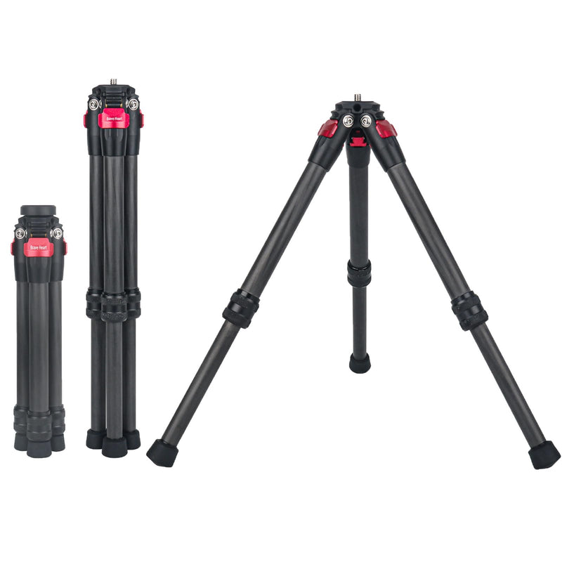 Universal Carbon Fiber Mini Tripod for Gopro 11 9 8 Osmo Mobile/Gimbal Handle Grip Stabilizer/Smooth 4/Crane 2/Vimble 2/Ronin-S insta360 Insta 360 Accessories (red) Red