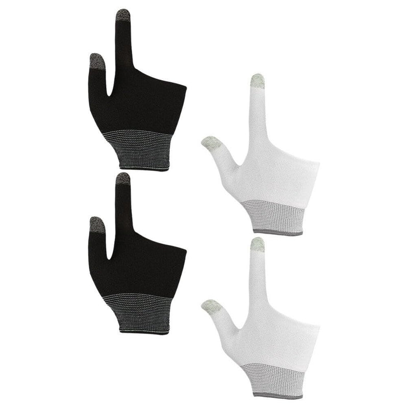Toddmomy 2 Pairs of Touchscreen Finger Gloves Gaming Finger Sleeves Gaming Finger Gloves Comfort Game Gloves for Mobile Gaming