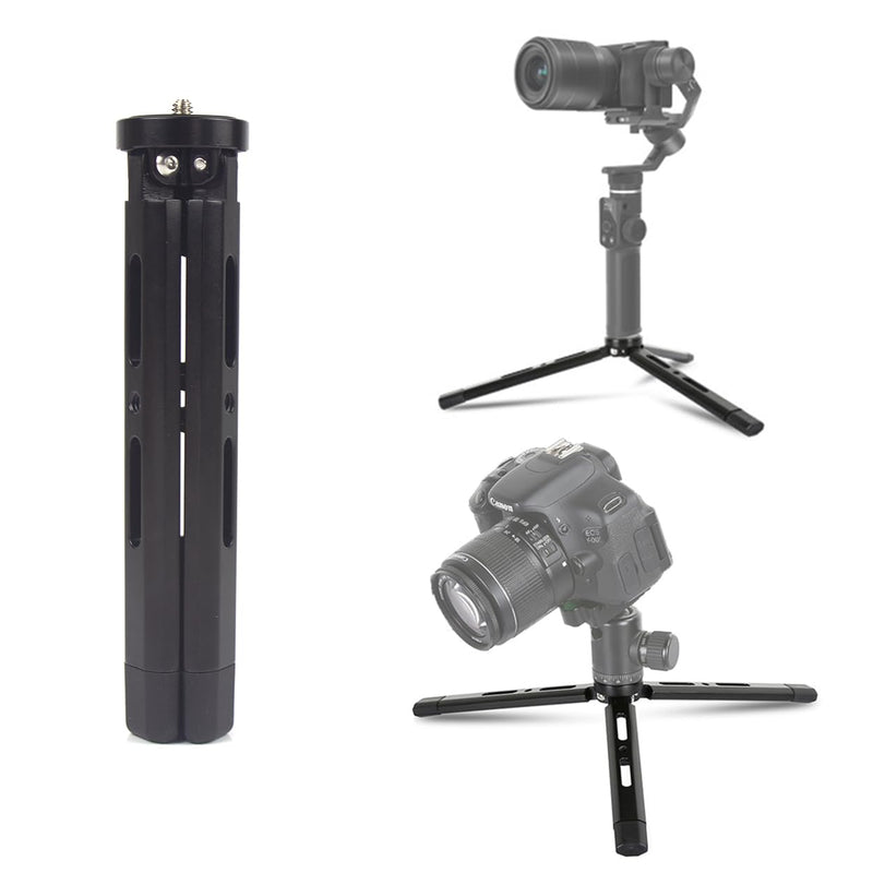 Adjustable Aluminum Mini Tripod, Desktop Tabletop Tripod Stand for DSLR Cameras, Zhiyun Weebill/Smooth/Crane, DJI Ronin S/SC/RSC/RS,Osmo Mobile,Stabilizer Handle Tripod (Standard) Standard