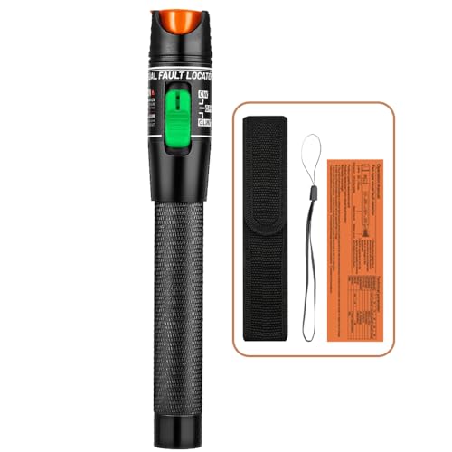Visual Fault Finder 30mW 30km FTTH Fiber Optic Tester Fiber Optic Pen with 2.5mm Standard Interface for Fiber Interface SC/FC/ST (Pack of 1) 1PCS