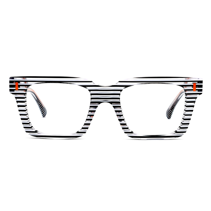 Zeelool Blue Blocking Glasses for Women Chic Fashion Rectangle Eyeglasses Frames Full Eyewear Glasses Anti UV Black Clear Lens