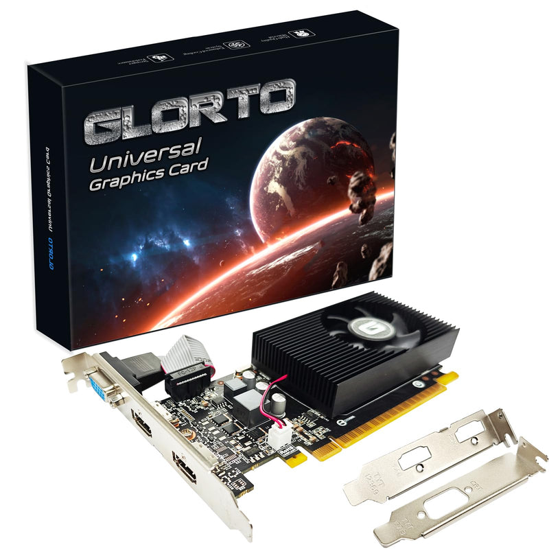 GeForce GT 730 2G Low Profile Graphics Card, 2X HDMI, VGA, DDR3, PCI Express 1.0 x16, Entry Level GPU for PC, SFF and HTPC GT 730 2G VGA/2X HDMI(not work with Win11)