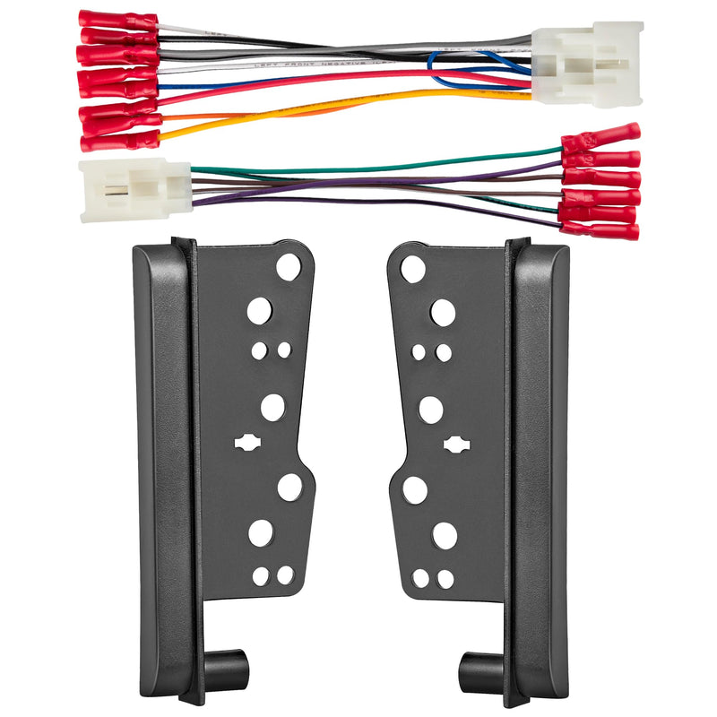 Double DIN Installation Dash Kit W/Radio Wiring Harness for Select Toyota RAV4/Avalon/Yaris/Matrix Scion TC/XB/XD 2000-2016, Aftermarket Stereo Installation Double Din Dash Bracket Kit