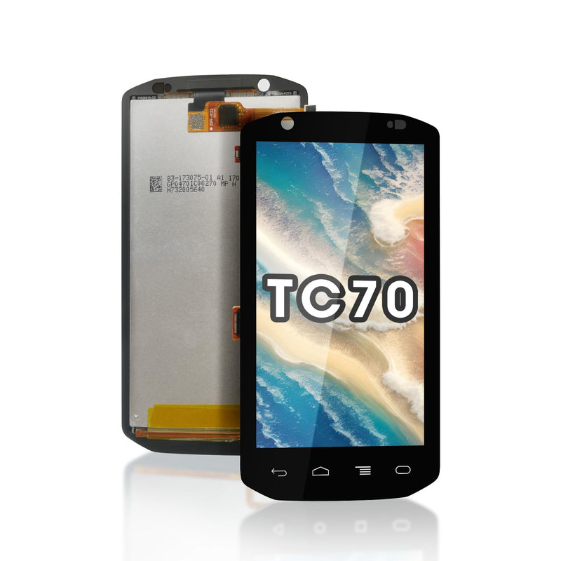 LCD Screen Replacement with Touch Digitizer for Symbol TC70 TC75 TC75X Barcode Scanner Handheld Mobile Computer (Android Version), HD Sensitive (for Symbol TC70)