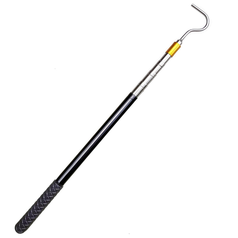 Portable RV Awning Opener Puller Reach Rod Pole for Tent Shelter Camper Canopy, Extends from 16" to 60" with Multi-Section Locking