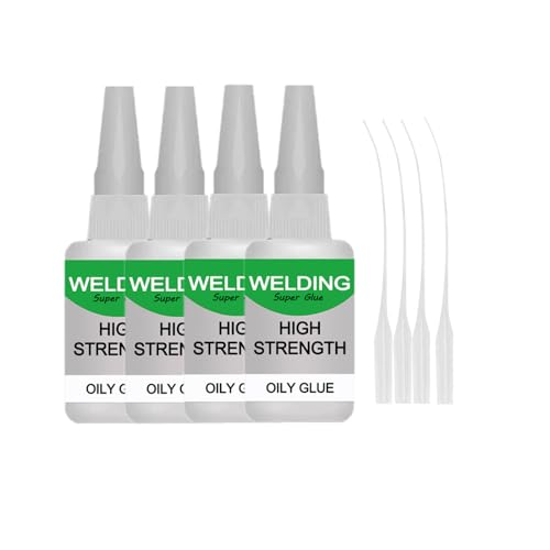 Jue-Fish Multifunctional Glue, Welding High-Strength Oily Glue, Universal Super Glue, Instant Bonding, Strong Adhesion, Repairs Last Long Time for Metal, Wood, Ceramics,Leather, Glass (clear4pc) clear4pc