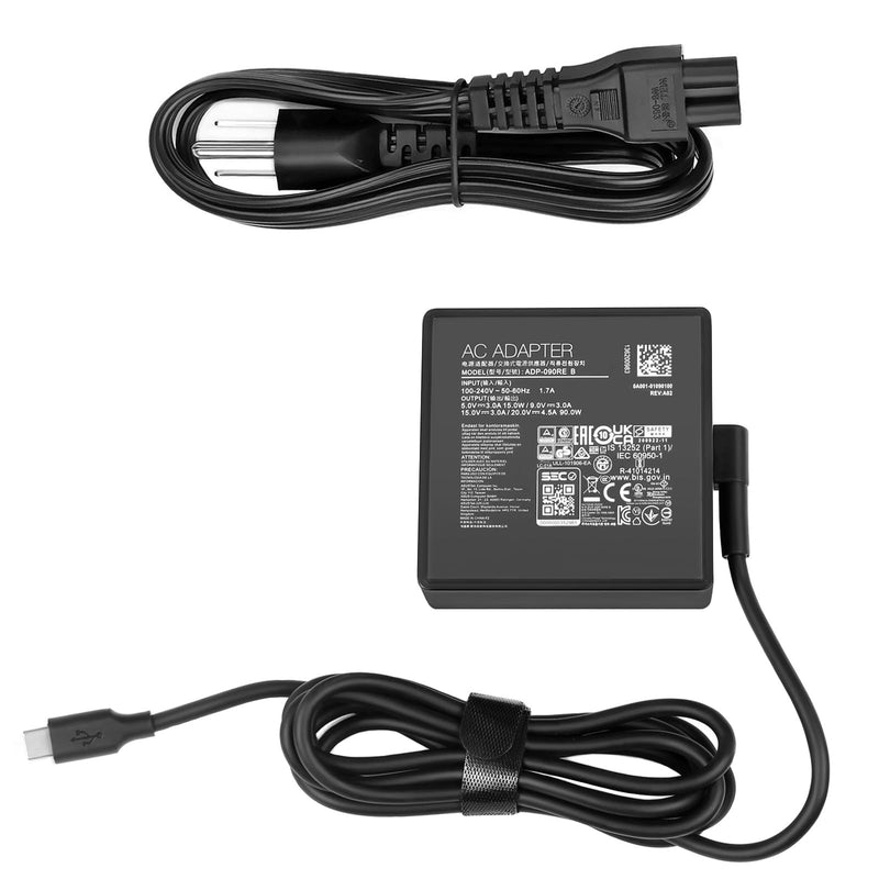 90W USB-C Charger adp-90rb e for Asus Vivobook S 14 14X 16X OLED k3502z k3402x tp3402z m3502r s5402s s5602z m5602s Asus Zenbook 14X ux3404V ux5400z q410v q420v a21-090p2a adapter