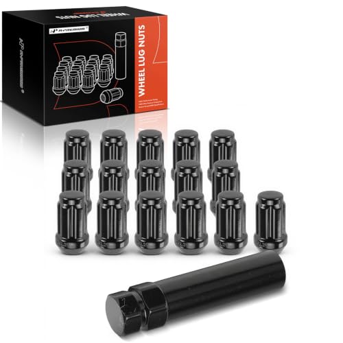 A-Premium Front & Rear M10-1.25 Wheel Lug Nuts with Socket Key, Set of 17
