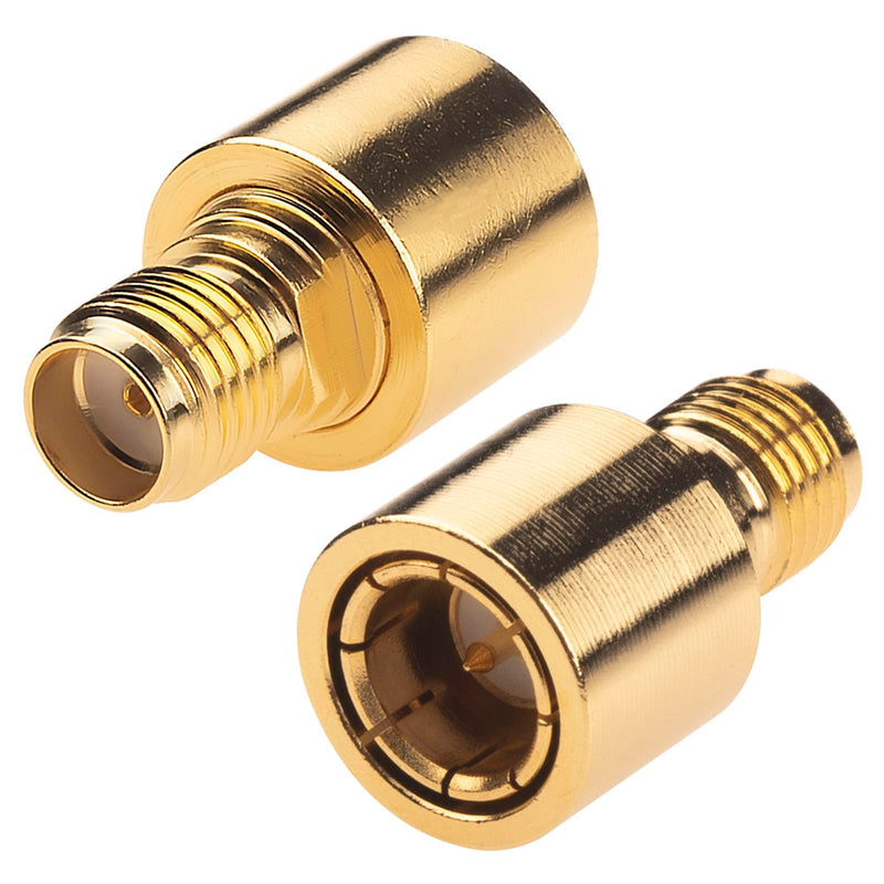 onelinkmore RF Quick Coaxial Adapter SMA Male Quick Push-on to SMA Female Adapter SMA push-pull Adapter DC-12GHz Test Testing Tanger 50ohm Pack of 2 SMA Male to SMA Female