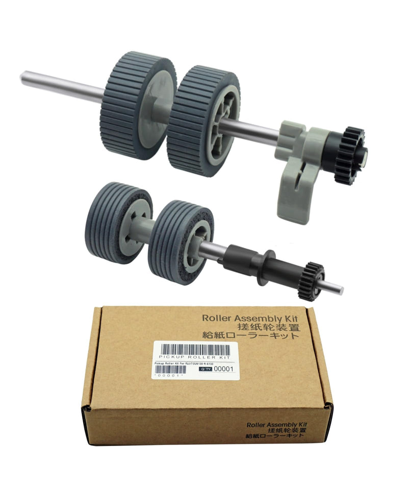 2024 New PA03540-0001 Brake Roller and PA03540-0002 Pick Roller with Shaft Scanner Part Fits for Fujitsu Scanner Fi-6130 Fi-6130Z Fi-6140 Fi-6140Z Fi-6230 Fi-6230Z Fi-6240 Fi-6240Z Fi-6125 Fi-6225
