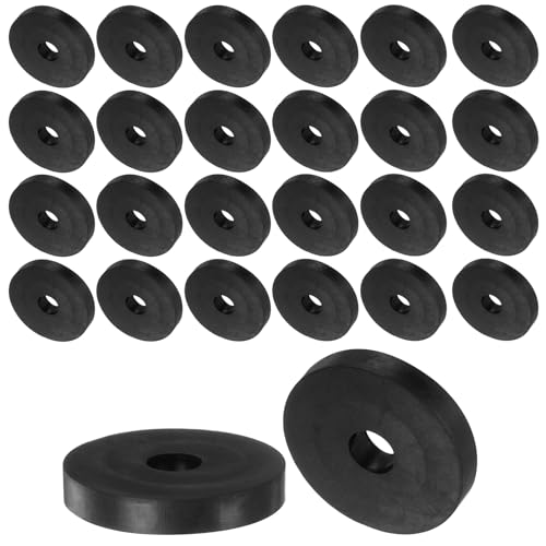 uxcell 100pcs Black Rubber Spacers, 1-1/2" OD, 3/8" ID, 1/4" Height, Anti Vibration, Sound Insulation, Versatile Usage, Superior Performance 1-1/2" OD x 3/8" ID x 1/4" Height