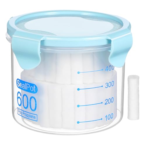 Healvian Tattoo Cotton for Lips, Mouth Bleeding Plug, Practical Cotton Rolls for Dentistry, Highly Absorbent, Safe and Lightweight