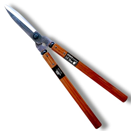 SUIZAN Hedge Shears 21.3" - Japanese Garden Clippers for Precise Trimming 5.9 Inch (150mm) Blade