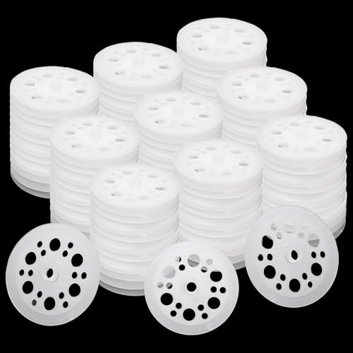 Frcctre 500 Pcs 46 mm Polypropylene Washers for Fixing and Fastening Rigid Foam Insulation Foam Board Panels and Sheets, Plastic Washers for Screws Nail 1.81 inches