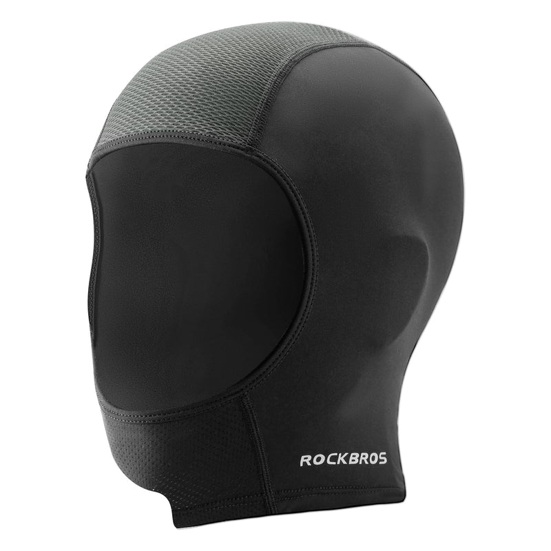 ROCKBROS Cooling Skull Cap Helmet Liner Balaclava Mask UV Protection Under Helmet Liner Black