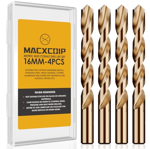 Metric 4Pcs 16mm M35 Cobalt Drill Bit Set 16mm（4pcs）