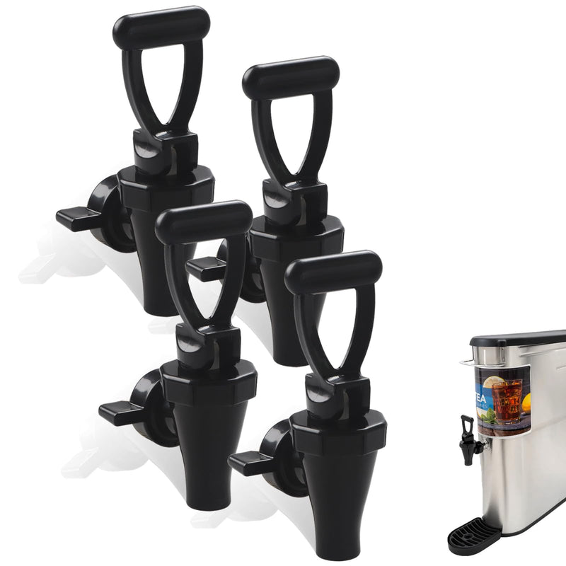 4 Pack 03260.0002 Replacement Faucet Kit for Tea Dispenser Reusable Spigot for Tea Urn with 4 Wing Nut and 4 C-Ring by MUGLIO 4 Pack