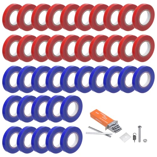 HARFINGTON Plant Tying Machine Tape 40 Rolls 0.47inch Thickened Vine Tying Machine with Staples Blade Accessories for Climbing Plants Vegetable Tomatoes Grapes