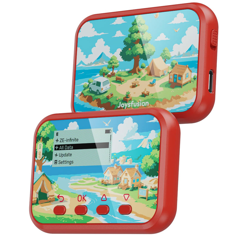 Joysfusion NFC Emulator, Store 3000 NFC Data, Support Ulimited Scan, 1.2" Screen, Easy Button Controls, Rechargeable for Endless Play, Compatible with 50+ Games (Red) Red