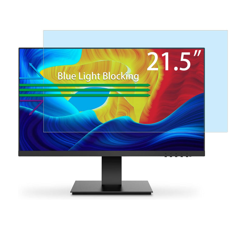 21.5" Monitor Screen Protector, Anti Blue Light Anti Glare Filter Compatible 21.5" 16:9 HP/Acer/LG/Asus/Dell/Lenovo/Aoc/Samsung/Sceptre/LG Monitor, Eye Care Anti-Blue Light/Glare/UV(18.7" L x 10.6" W) 21.5 Inch