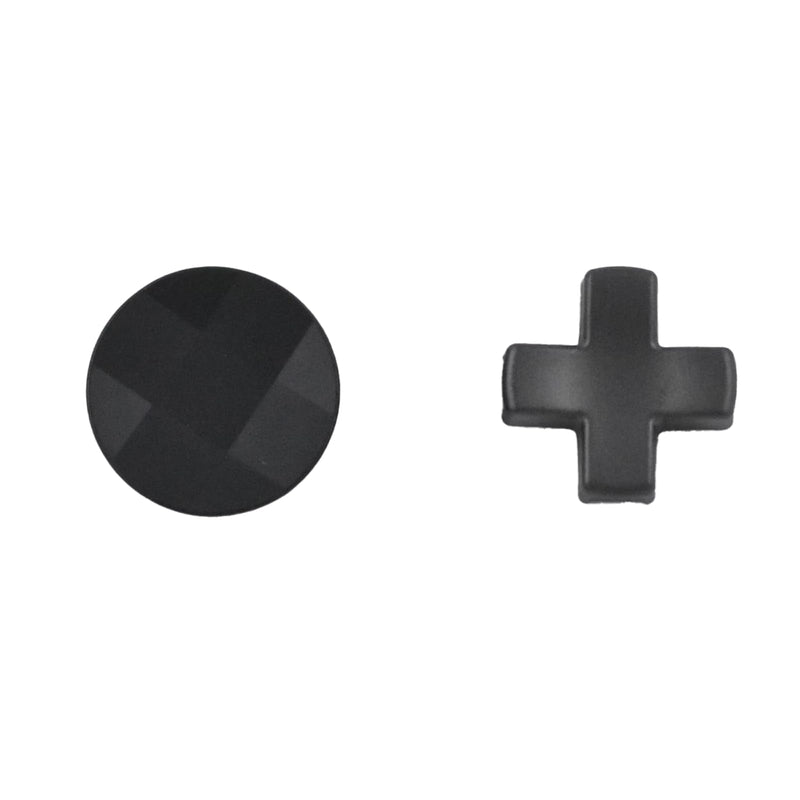 2Pcs D-Pads Replacement Kit for Xbox One Elite Series 2, Metal D-pads Parts for Xbox One Elite Series 2 Core Controller, Stainless Steel Standard D-pads for One Elite Series 1 Controller (Black)
