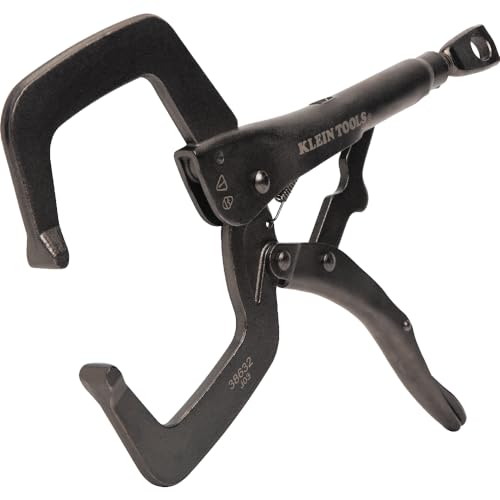 Klein Tools 38632 C-Clamp Locking Pliers with Standard Jaws, Intuitive Thumb Knob, Adjustable Clamp for Home, Shop, Woodworking, 11-Inch 11-In Standard Jaw