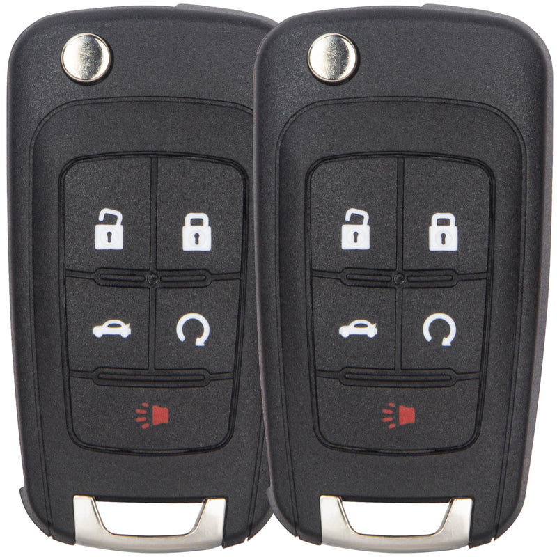 Key Fob Replacement Compatible with Chevy Cruze/Camaro/Equinox/Impala/Malibu/Sonic/GMC Terrain丨Buick Lacrosse/Regal/Verano/Encore/Allure OHT01060512 Keyless Entry Remote