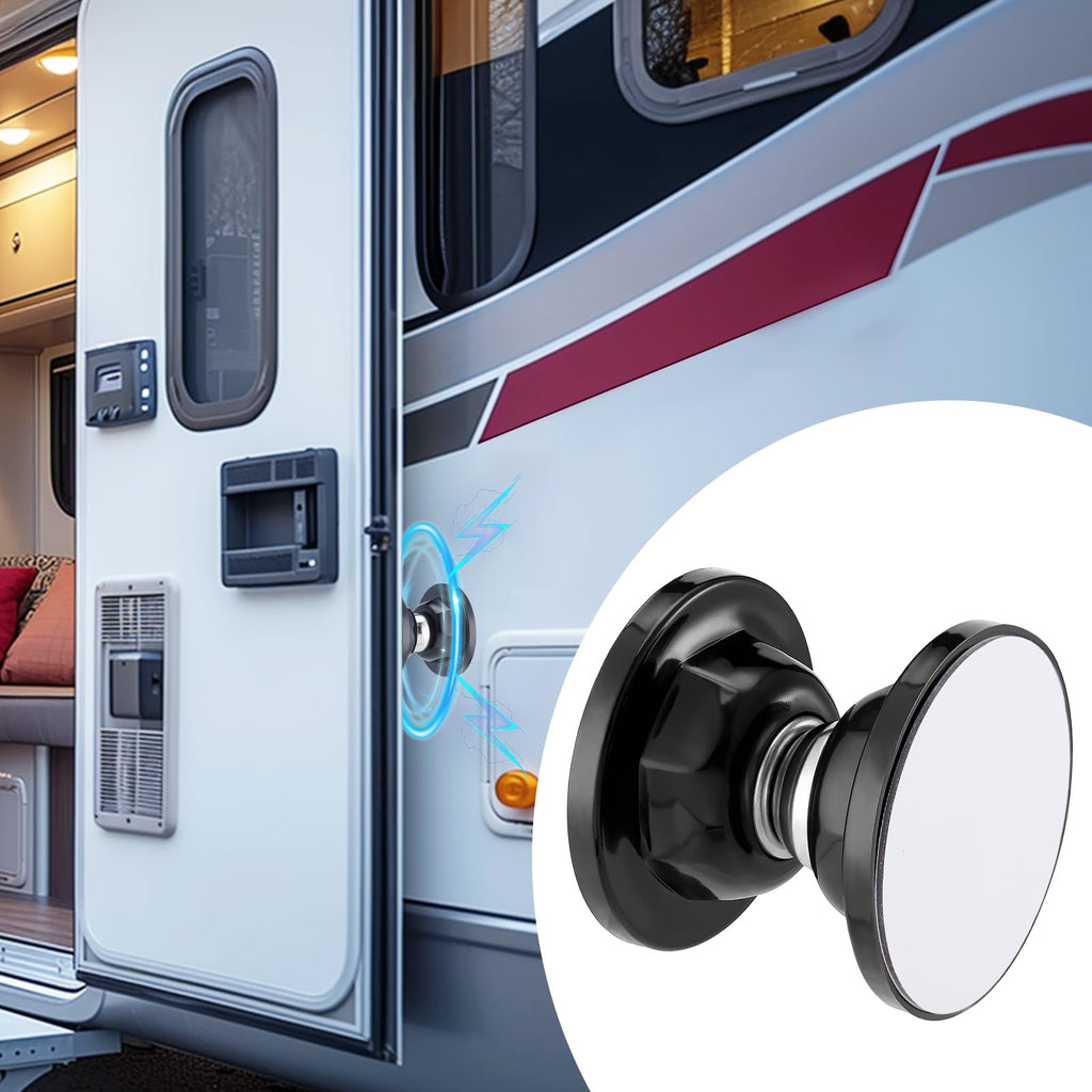 Magnetic Door Catch - RV Door Holder Baggage Door Catch, Sturdy & Easy to Install Door Stopper with Adhesive and Screws, RV Accessories for Inside Outside RV Camper Trailer (1 Pack) 1