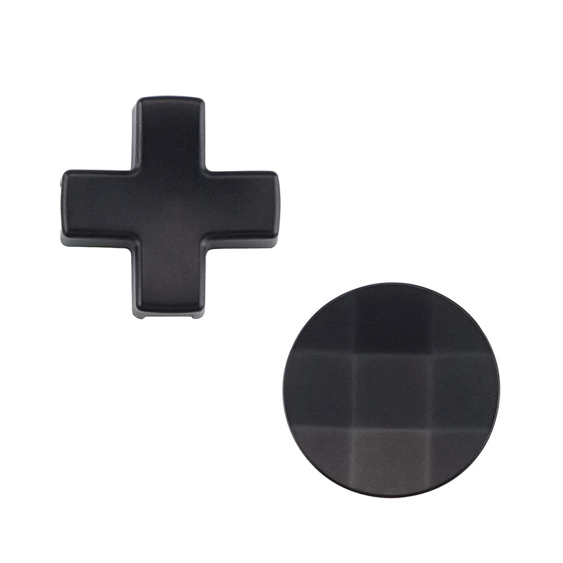Alovexiong 2Pcs Elite Controller Metal D-Pads Replacement for Xbox One Elite Series 2, Stainless Steel D-Pads, Directional Pad Button Kits for Xbox One Elite Series 2, for Elite Series 2 Core (Black)