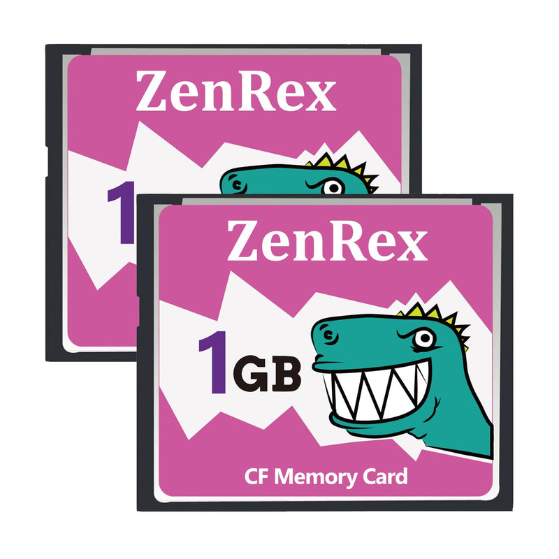 ZenRex 1GB 2 Pack CompactFlash Memory Card CF Card UDMA High Speed for Camere