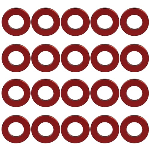 Aluminum Washer Spacer RC Drone DIY Model 20Pcs (Red, M6) Red