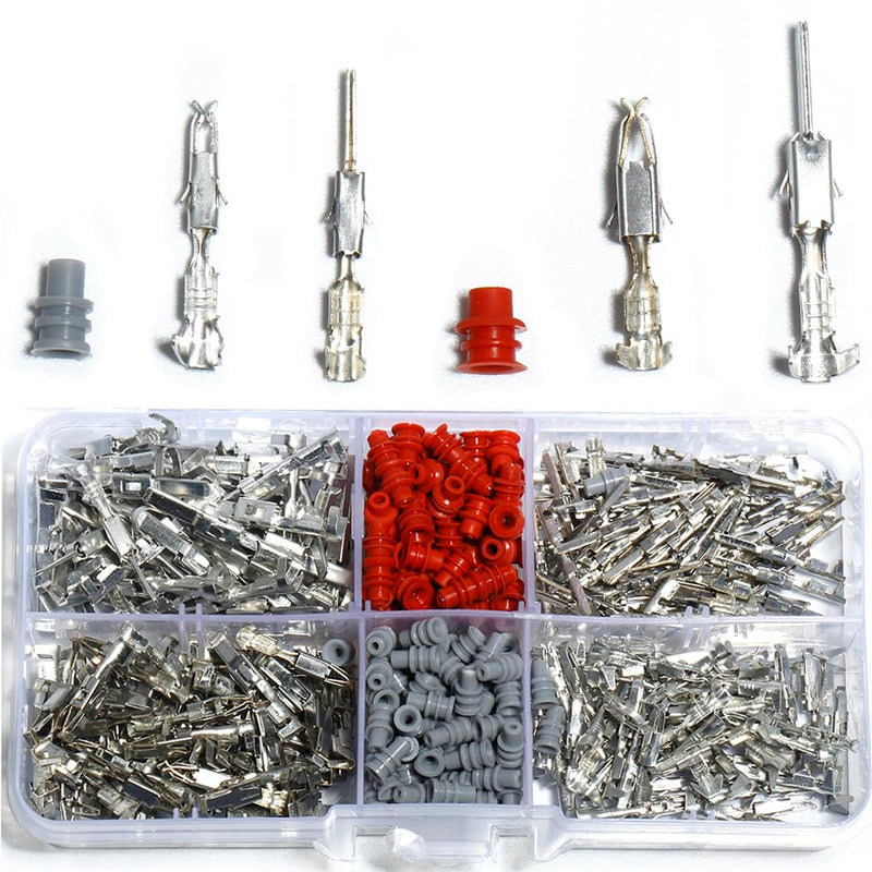 1.5/3.5mm Terminal Automotive Connector Car Electrical Wire Removal Non-Insulated Plug Male Female Crimp Pins