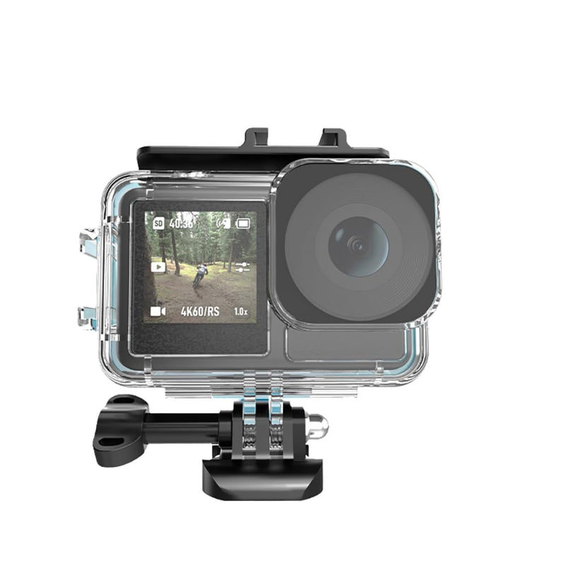 Waterproof Case for DJI Osmo Action 3 /Action 4 Camera Accessories, Underwater 45M/148FT Deep Diving Protective Shell Housing with Bracket Accessories Quick Release Mount