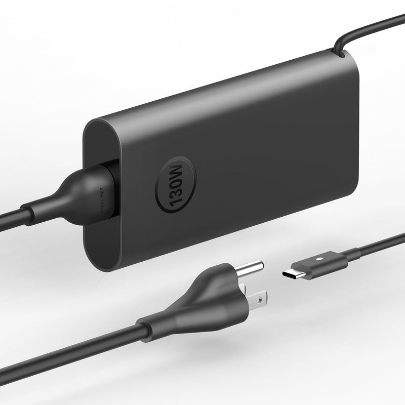 130W USB C Laptop Charger for Dell XPS 15 2-in-1 9575 9500 XPS 17 9700 Precision 5530 2-in-1 5550 5750 3660 3551 Latitude 7410 7310 7210 9410 9510 5420 5520 Type C Power Adapter