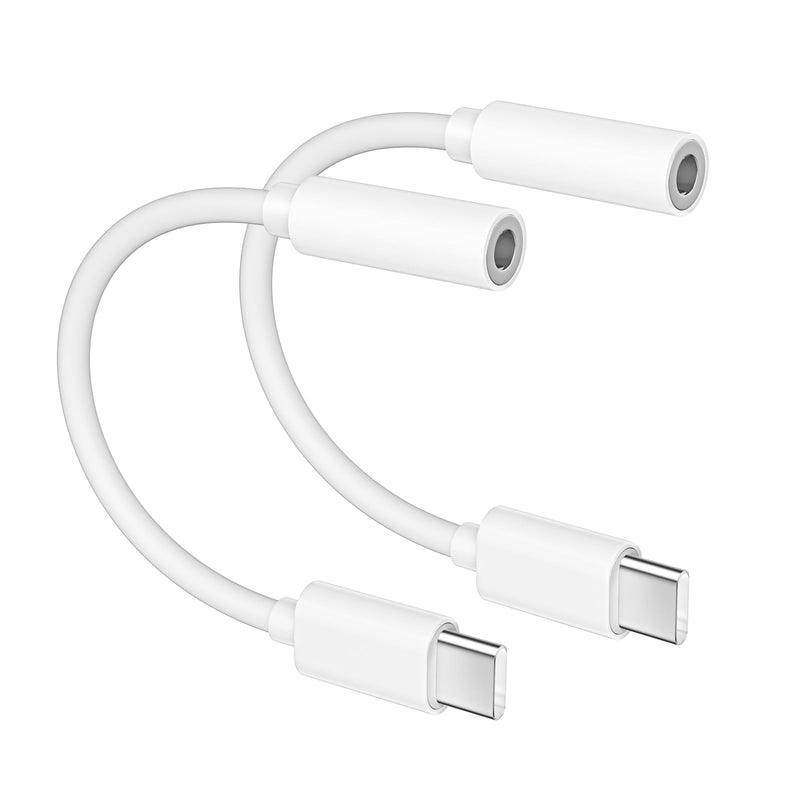 [MFi Certified] 2Pack USB C Headphone Adapter for iPhone 15,USB Type C to 3.5mm Female Headphone Jack Adapter Aux Audio Dongle Compatible with iPhone 15/15 Plus/15 Pro/15 Pro Max,Galaxy S23 S22 Ultra