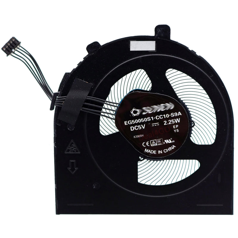 Deal4GO 5-pin CPU Cooling Fan 02DL822 EG50050S1-CC10-S9A Replacement for Lenovo Thinkpad E480 E490 E580 E590 E485 E585 E495 E595, Black