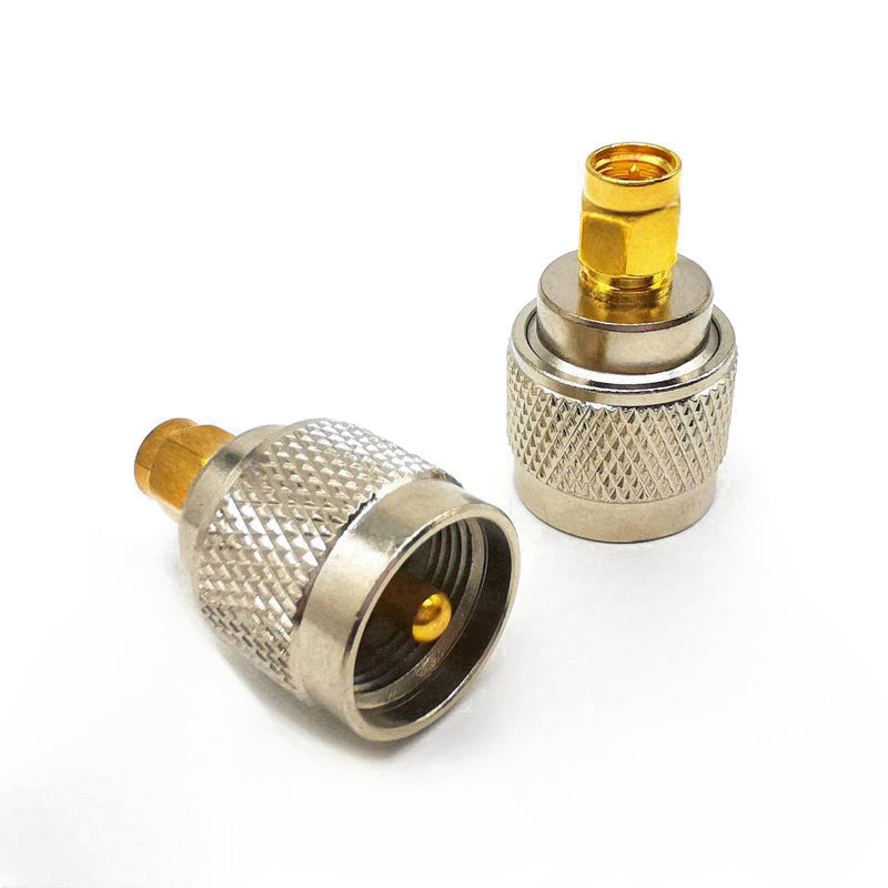 2pcs SMA to PL259 UHF Coax Adapter, SO239 to SMA CB Radio Antenna Connectors, PL259 Male to SMA Male Coax Adapter for Ham Radio Antenna, FPV Antennas