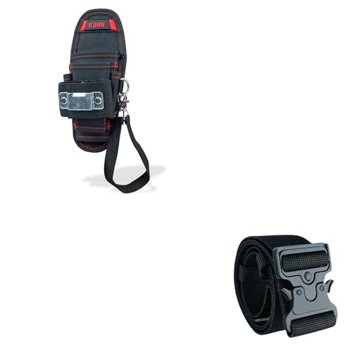 KUNN Small Tool Pouch with Belt Clip & Work Tool Belt