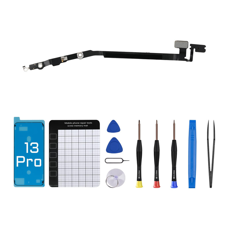 for iPhone 13 PRO Wireless Bluetooth Antenna Replacement for iPhone 13PRO 6.1 inch WiFi Bluetooth Signal Connection Antenna Flex Cable Part with Fix Tool Repair A2636 A2638 A2639 A2640 A2483