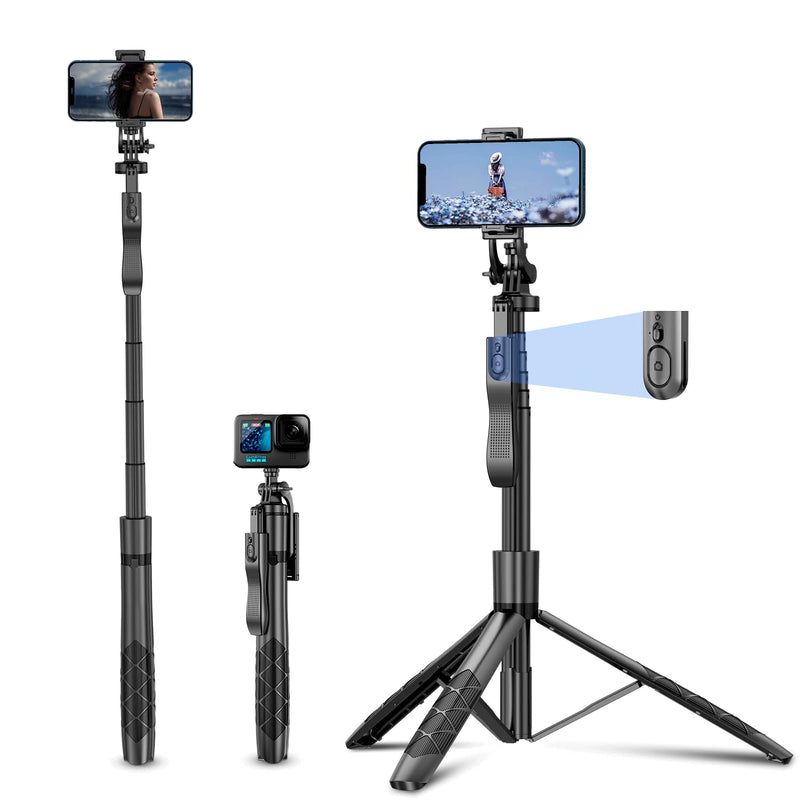 Tripod with 360 Degree Rotatable Phone Holder for Photography, Video Shooting, Live Streaming, Vlog, YouTube Video, FaceTime, Skype, TikTok, Selfie